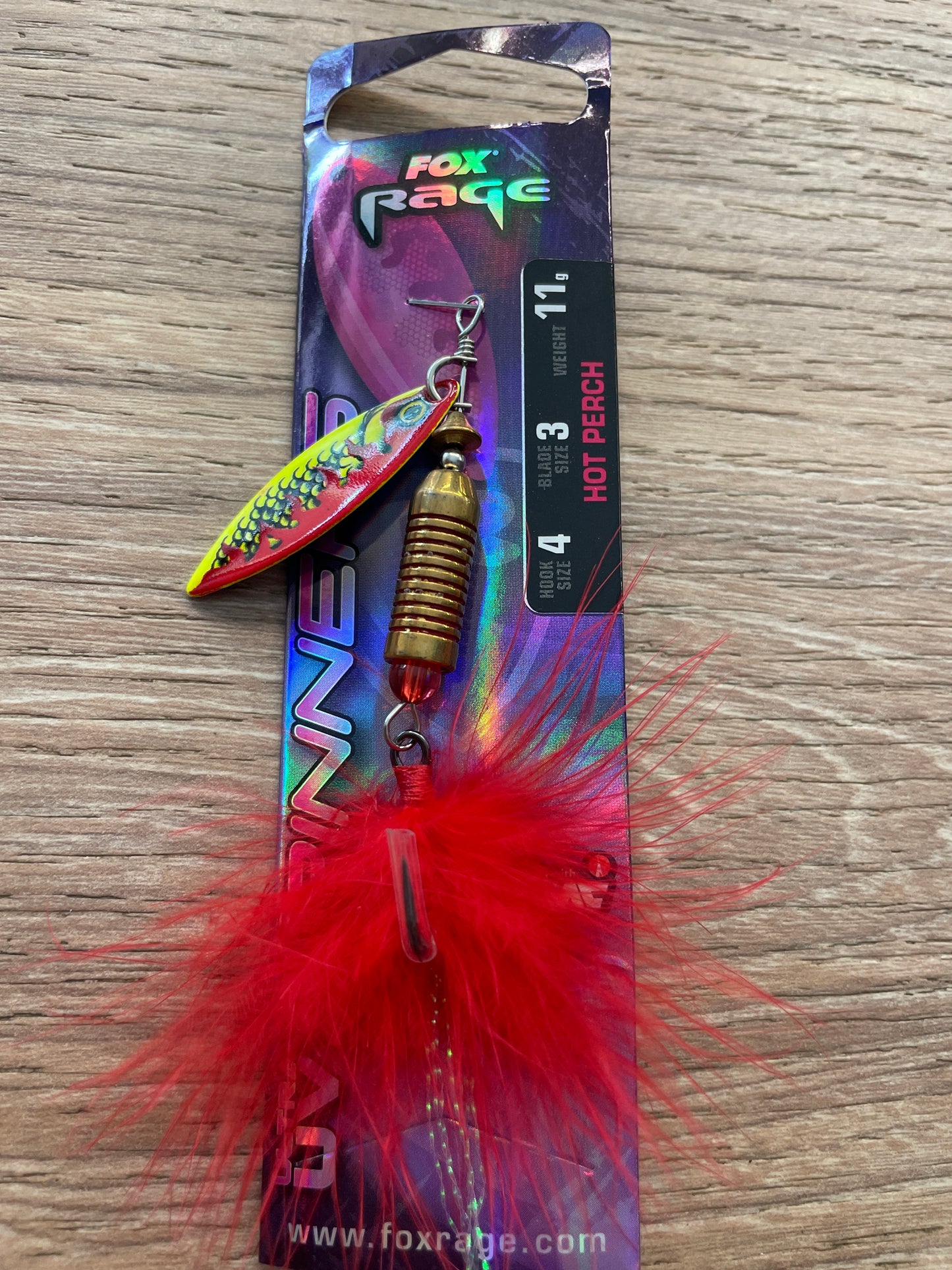Fox Rage Spinners UV Size 3 11G Rotante