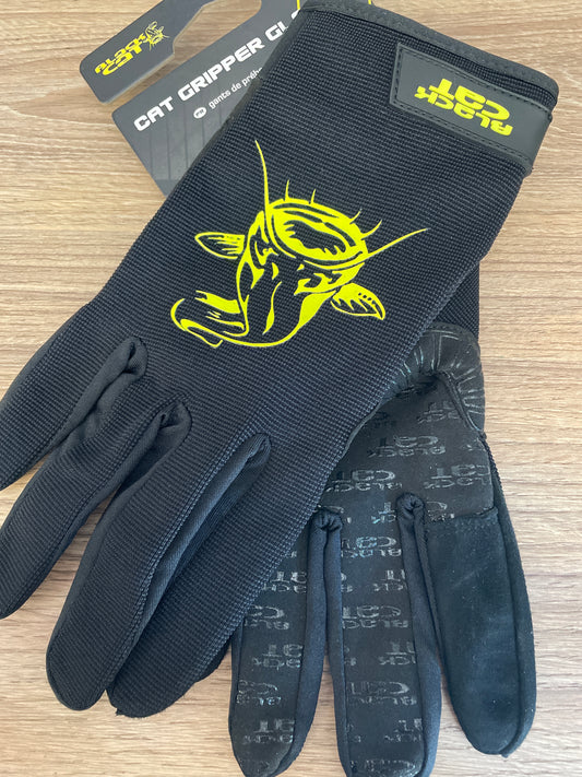 Black Cat Cat Gripper Gloves Guanti