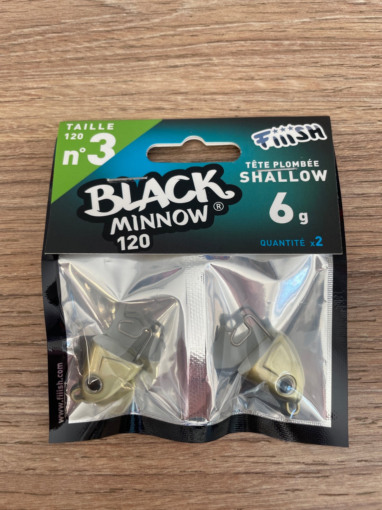 Fiiish Lead Black Minnow Size 3