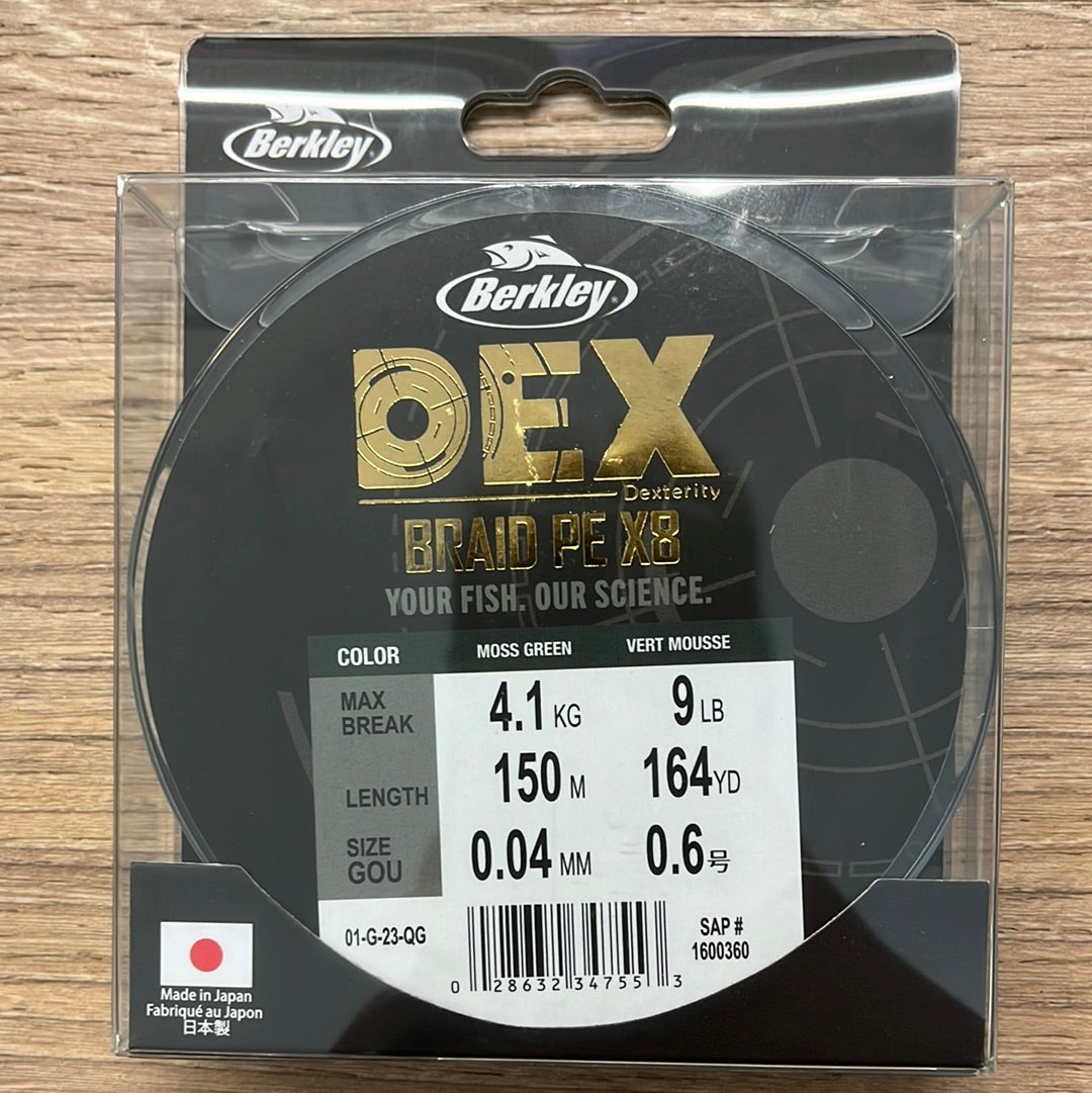 Berkley Dex Braid PE X8 0,04MM / 150M Trecciato Trout Area