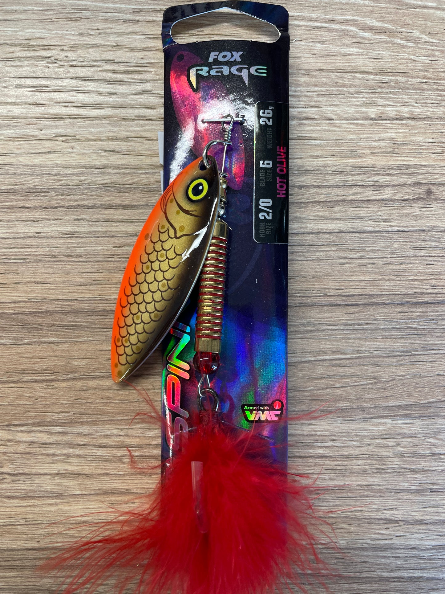Fox Rage Spinners UV Size 2/0 26G Rotante