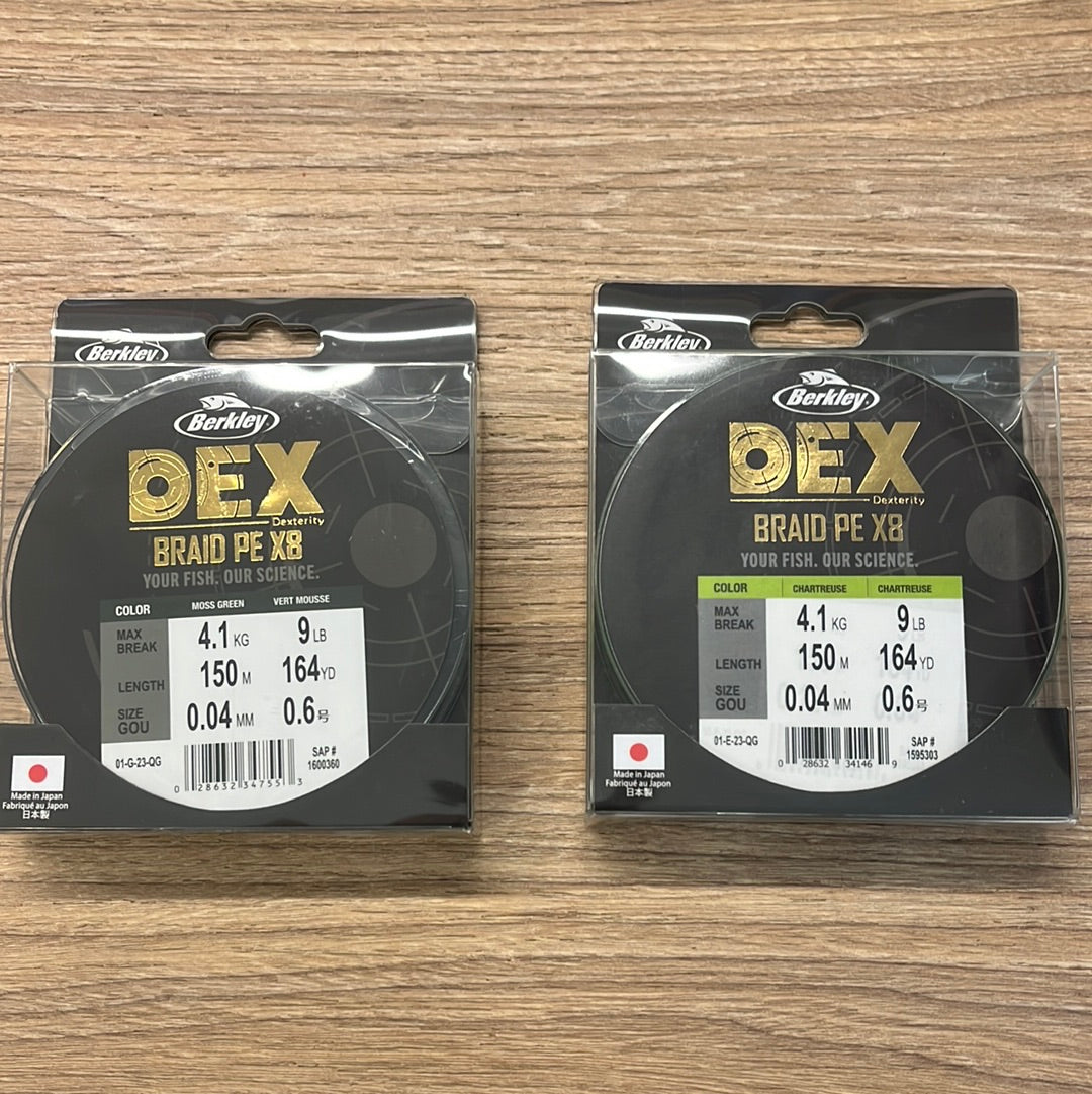 Berkley Dex Braid PE X8 0,04MM / 150M Trecciato Trout Area