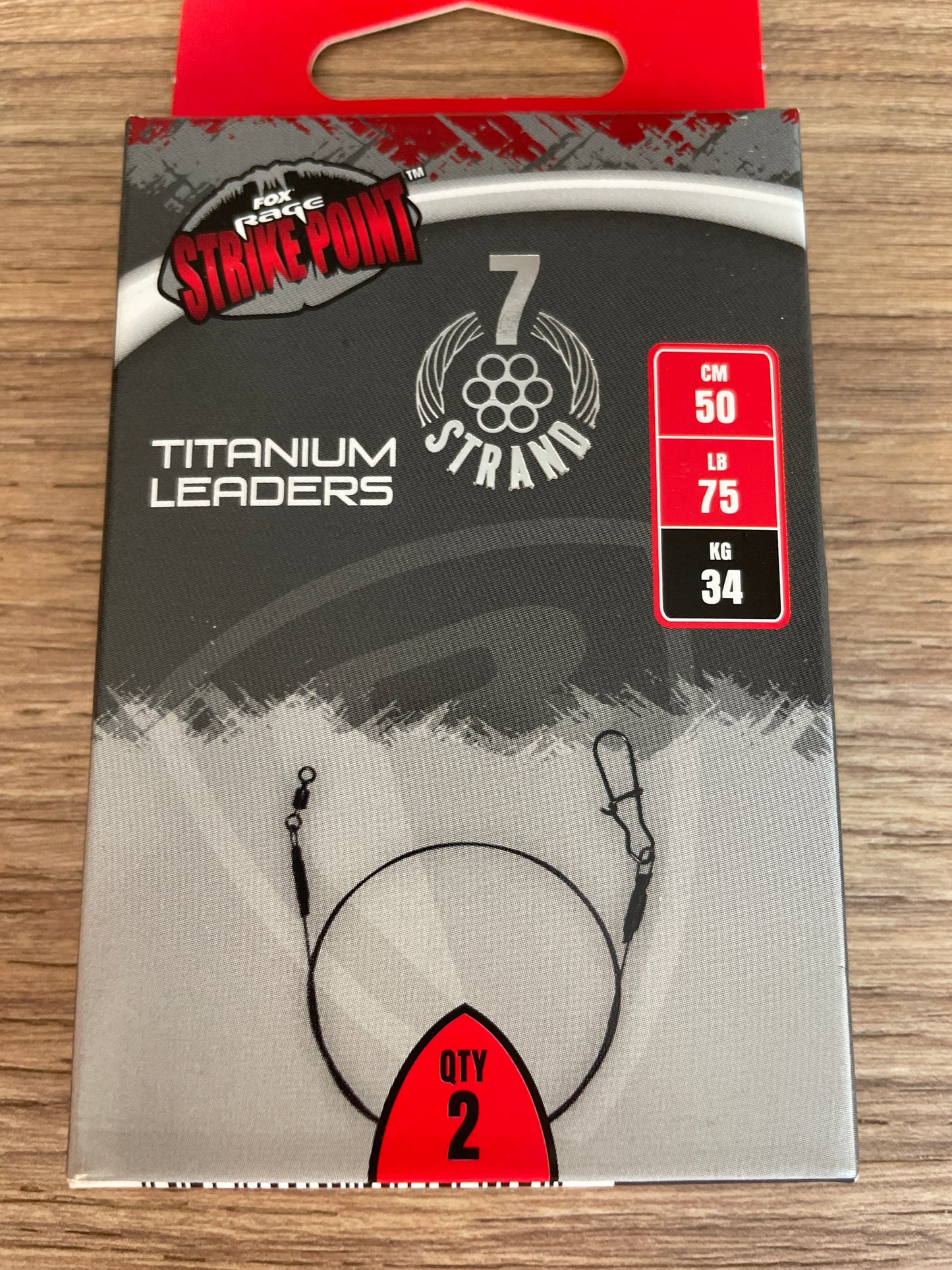 Fox Rage Titanium Leaders Cavetto in Titanio