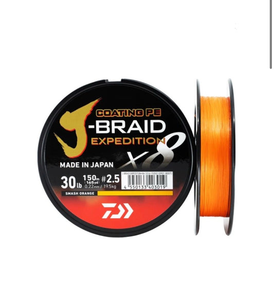 Daiwa J-Braid Expedition X8 150Mt