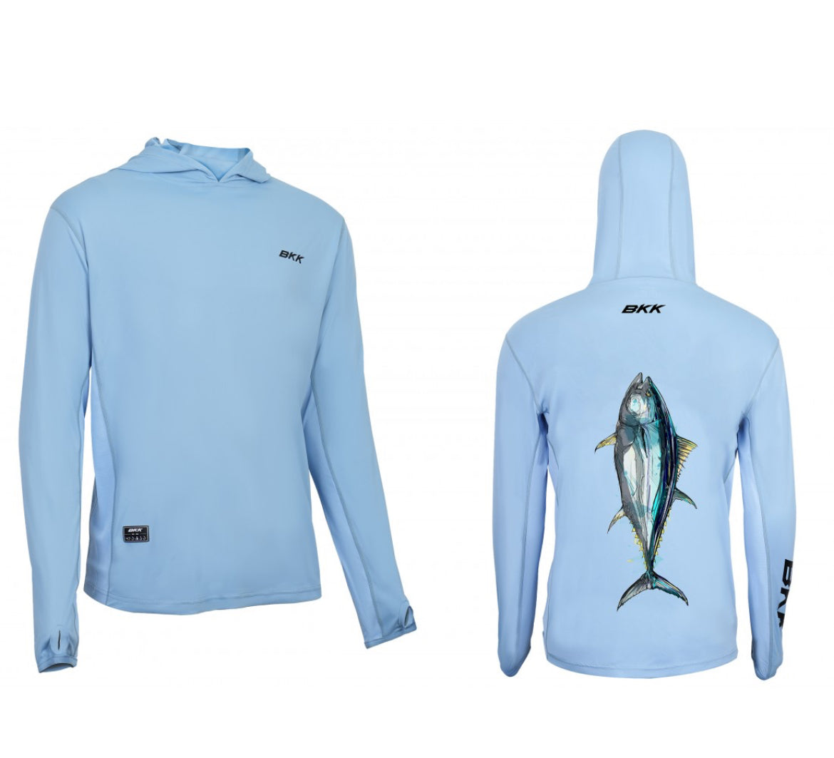 BKK Maglia Tecnica a Maniche Lunghe Long Sleeve Performance Shirt Tuna-Light Blue