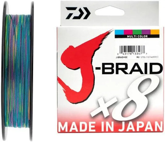 Daiwa J-Braid X8 Multicolor