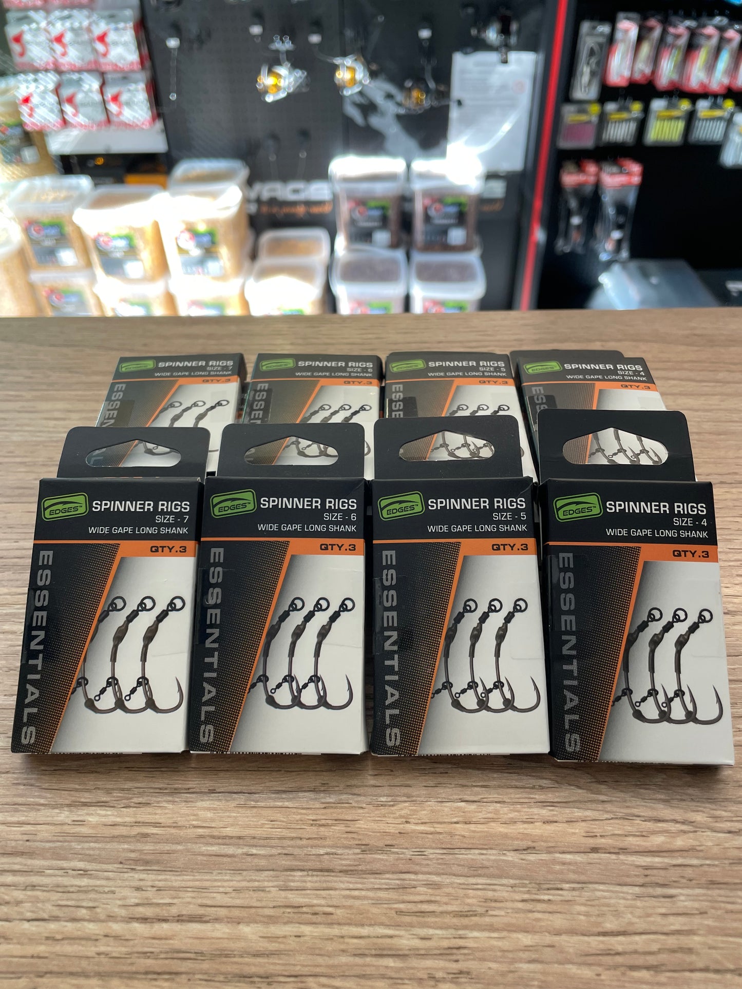 Fox Spinner Rigs Wide Gape Long Shank