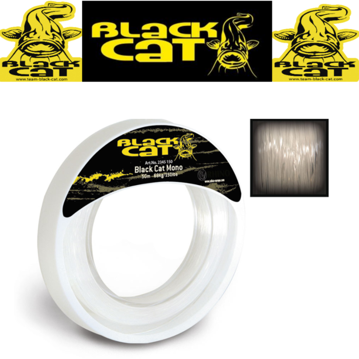 Black Cat Mono Leader 1.2mm 68kg/150lb 50m