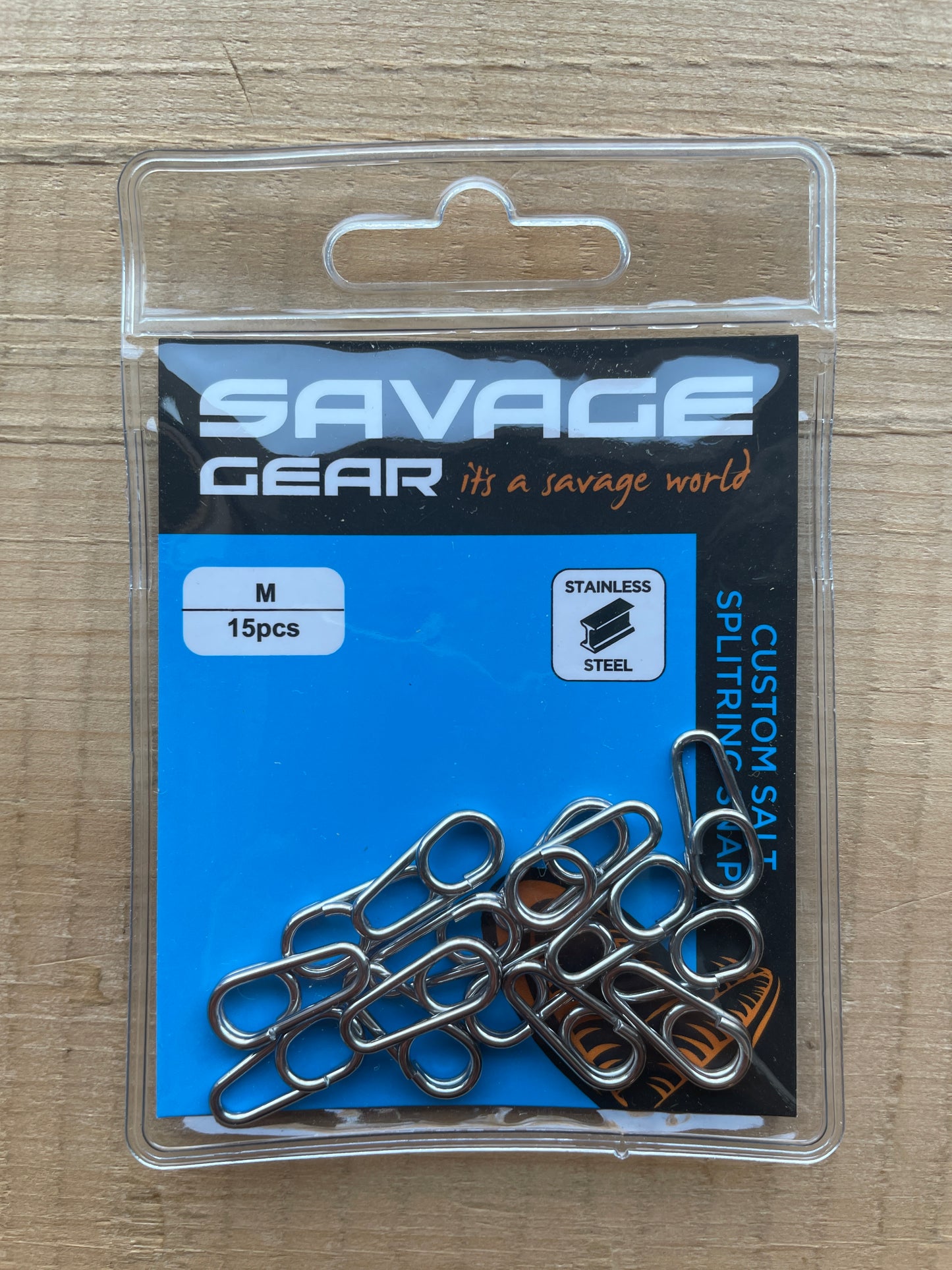 Savage Gear Custom Salt Splitring Snaps Moschettoni Rapidi