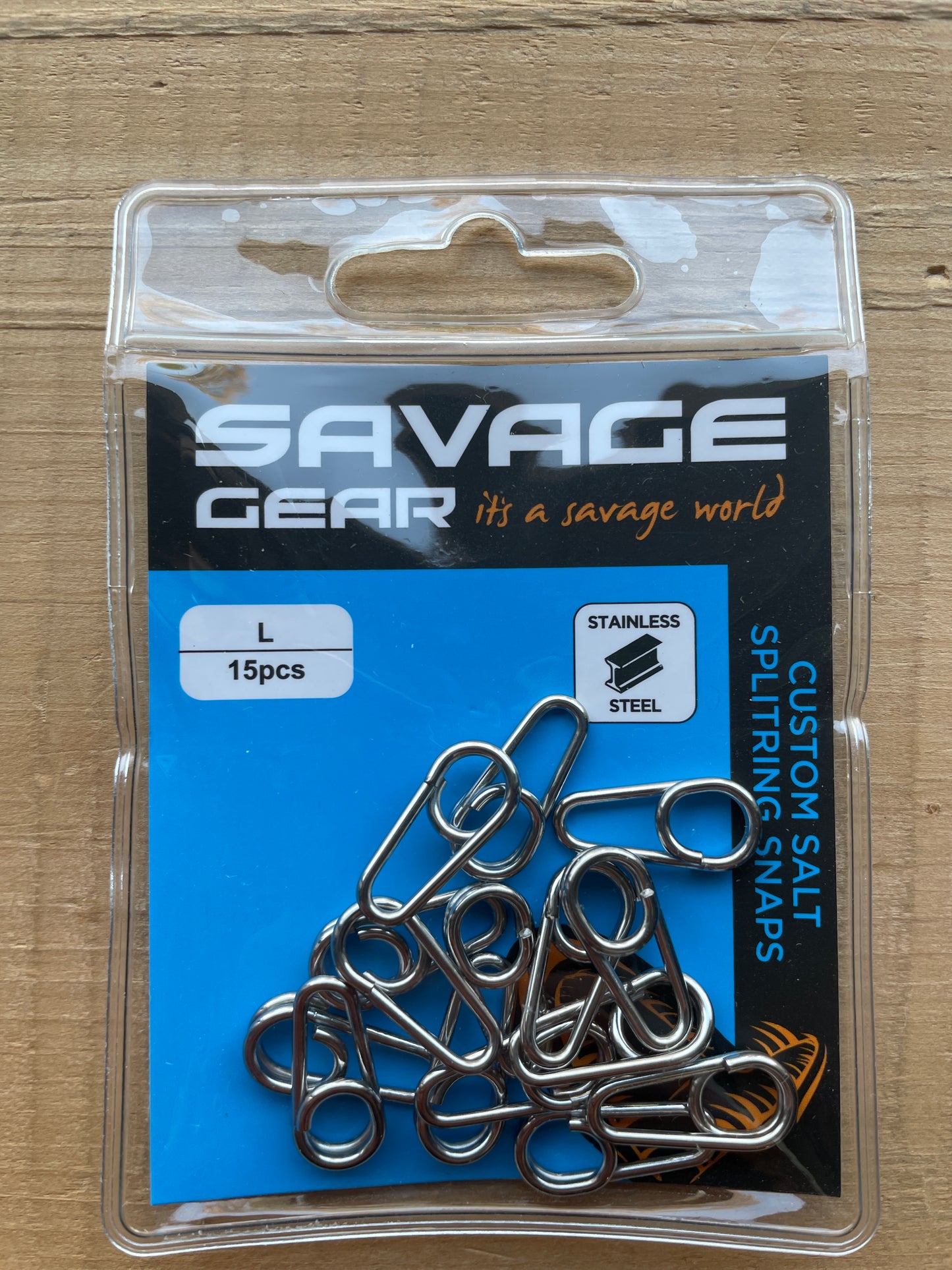 Savage Gear Custom Salt Splitring Snaps Moschettoni Rapidi