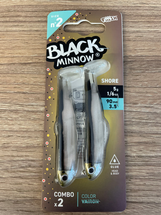 Fiiish Black Minnow Vairon Combo x2