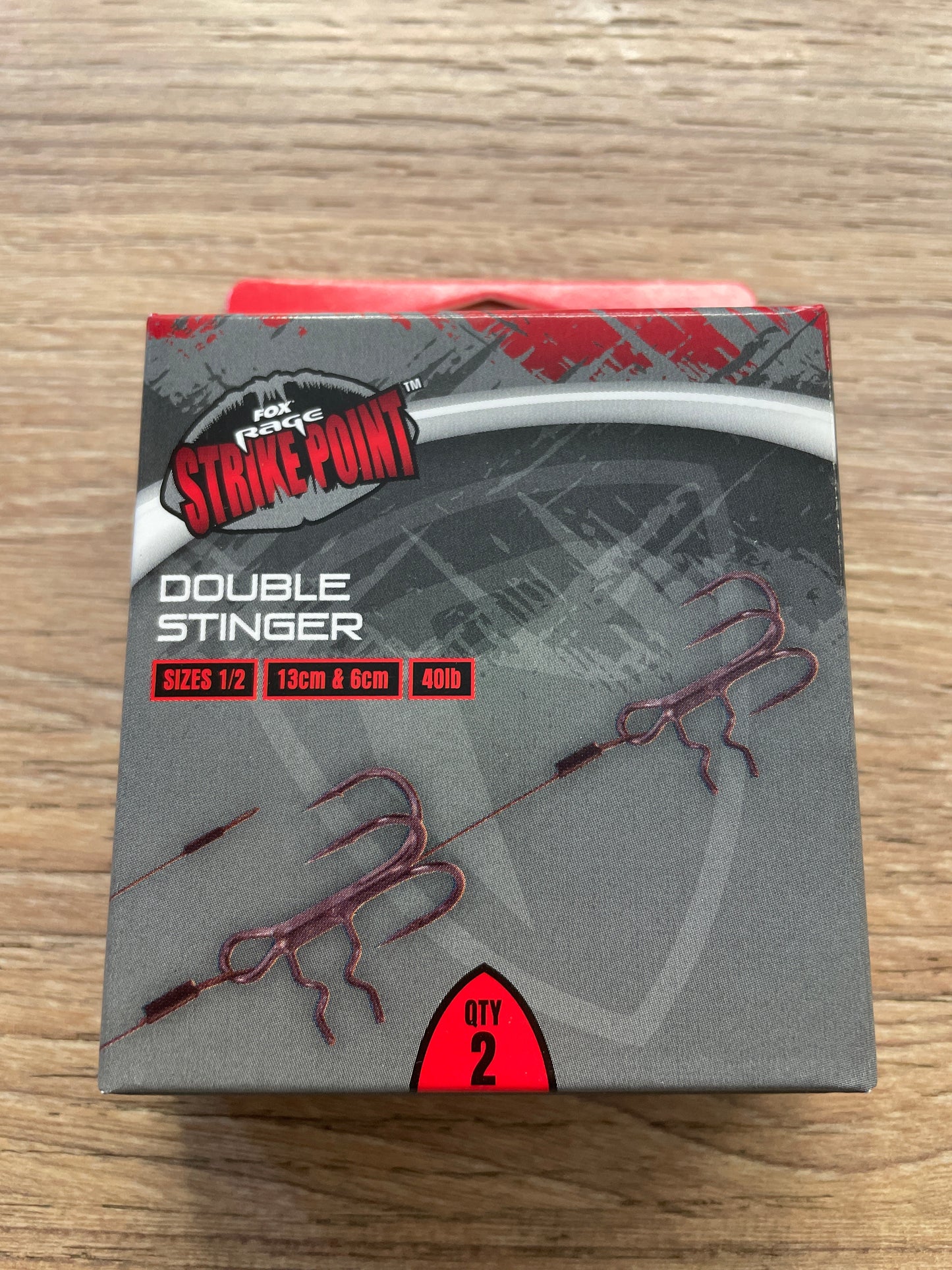 Fox Rage Double Stinger Size 1/2 13CM & 6CM 40Lb