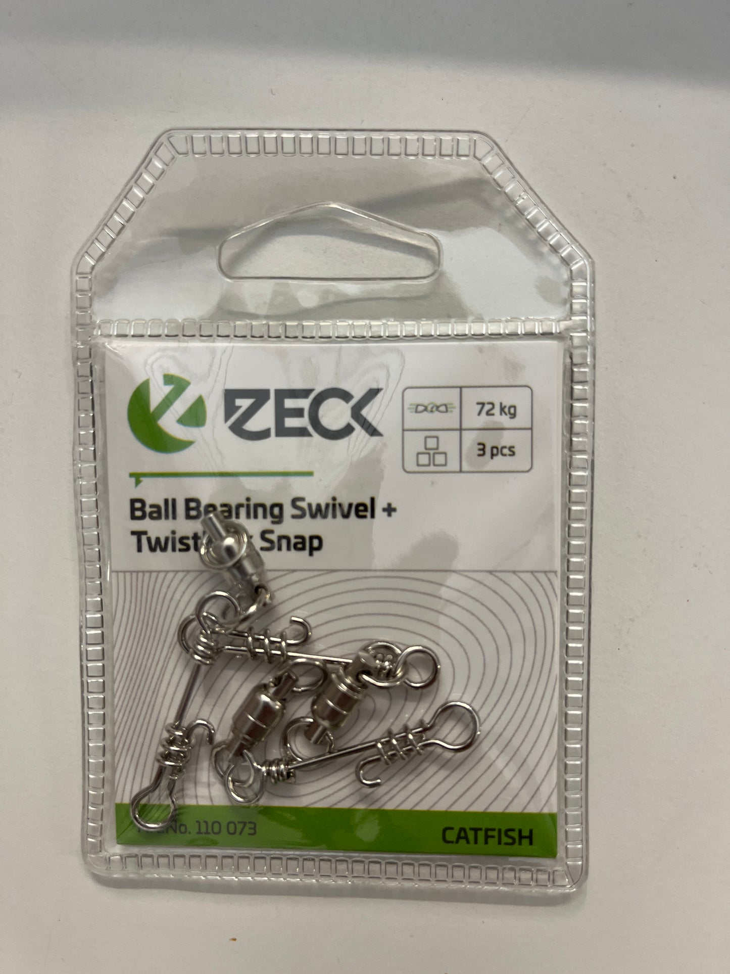 Zeck Girelle Spinning Ball Bearing Swivel + Twistlock Snap