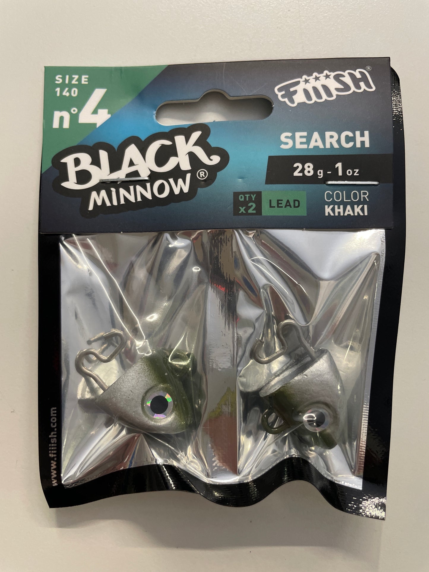 Fiiish Lead Black Minnow Size 4