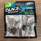 Fiiish Lead Black Minnow Size 3