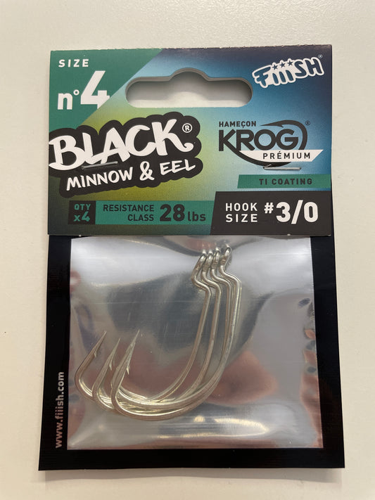 Ami Fiiish Black Minnow&Eel Size 4