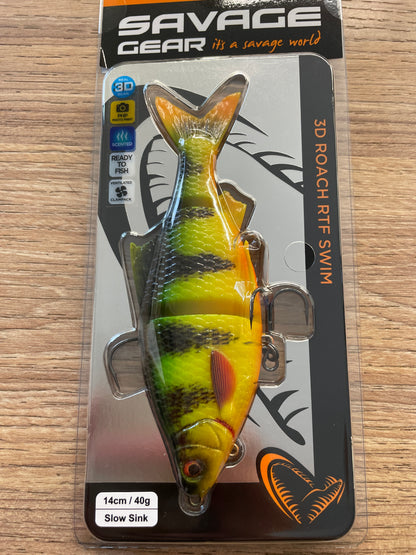 Savage Gear 3D Roach Rtf Swim 14CM-40G Slow Sink