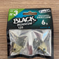 Fiiish Lead Black Minnow Size 3