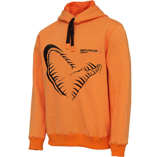 Mega Jaw Hoodie Felpa Savage Gear arancione