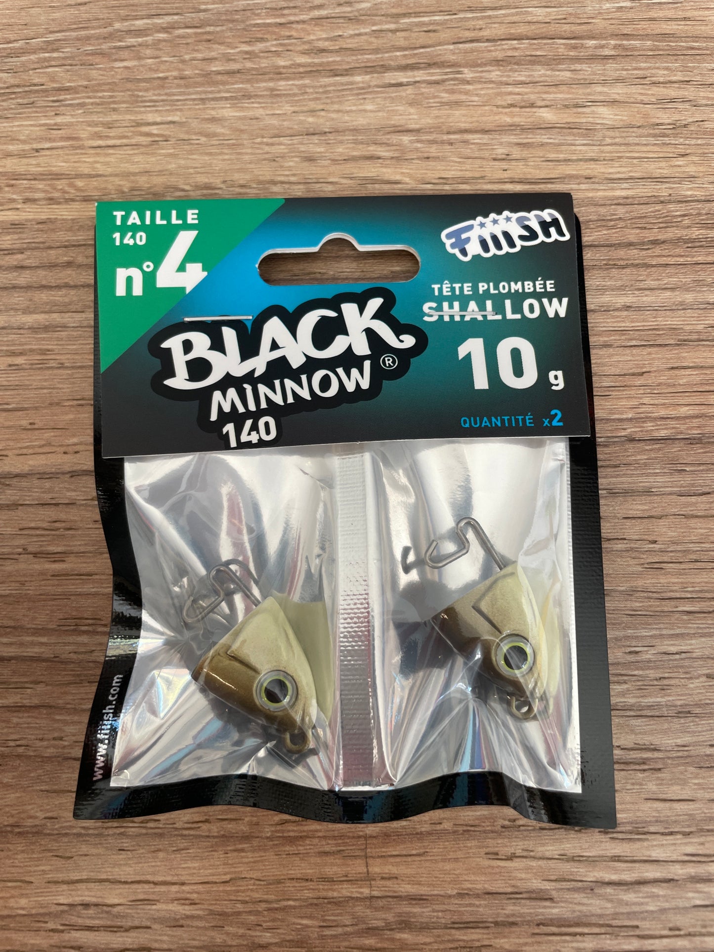 Fiiish Lead Black Minnow Size 4