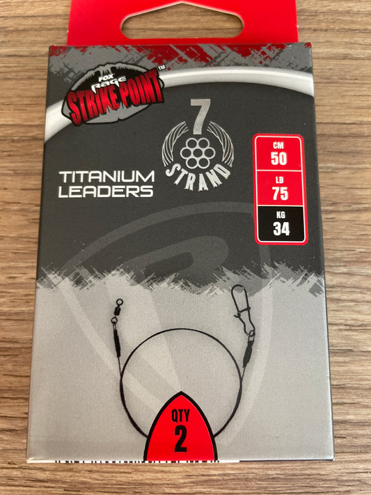 Fox Rage Titanium Leaders Cavetto in Titanio