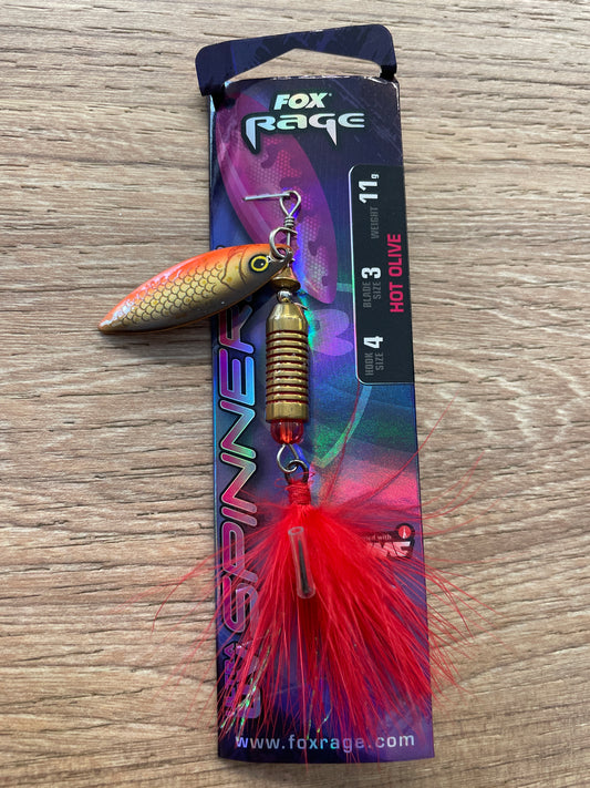 Fox Rage Spinners UV Size 3 11G Rotante