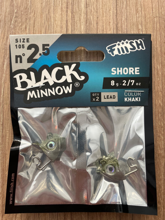 Fiiish Lead Black Minnow Size 2.5