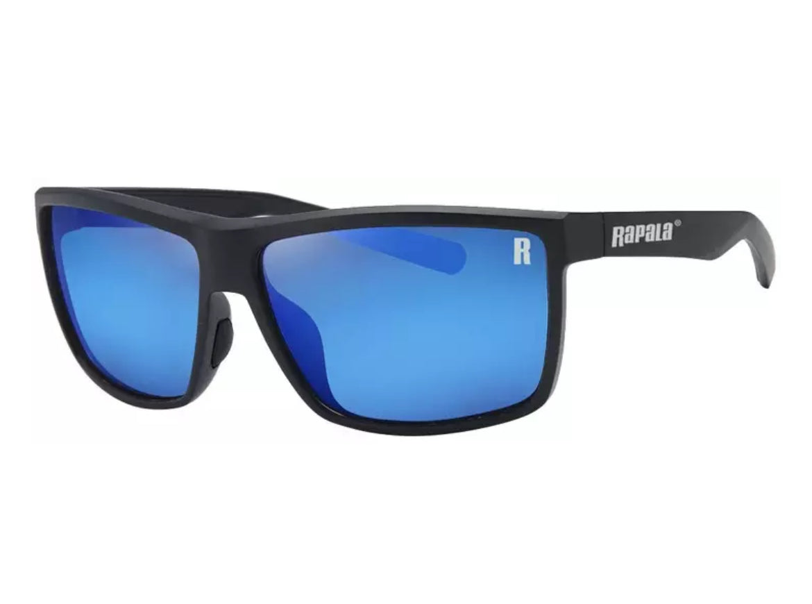 Occhiali Polarizzati Rapala Rockfish Matte Black Blue Mirror