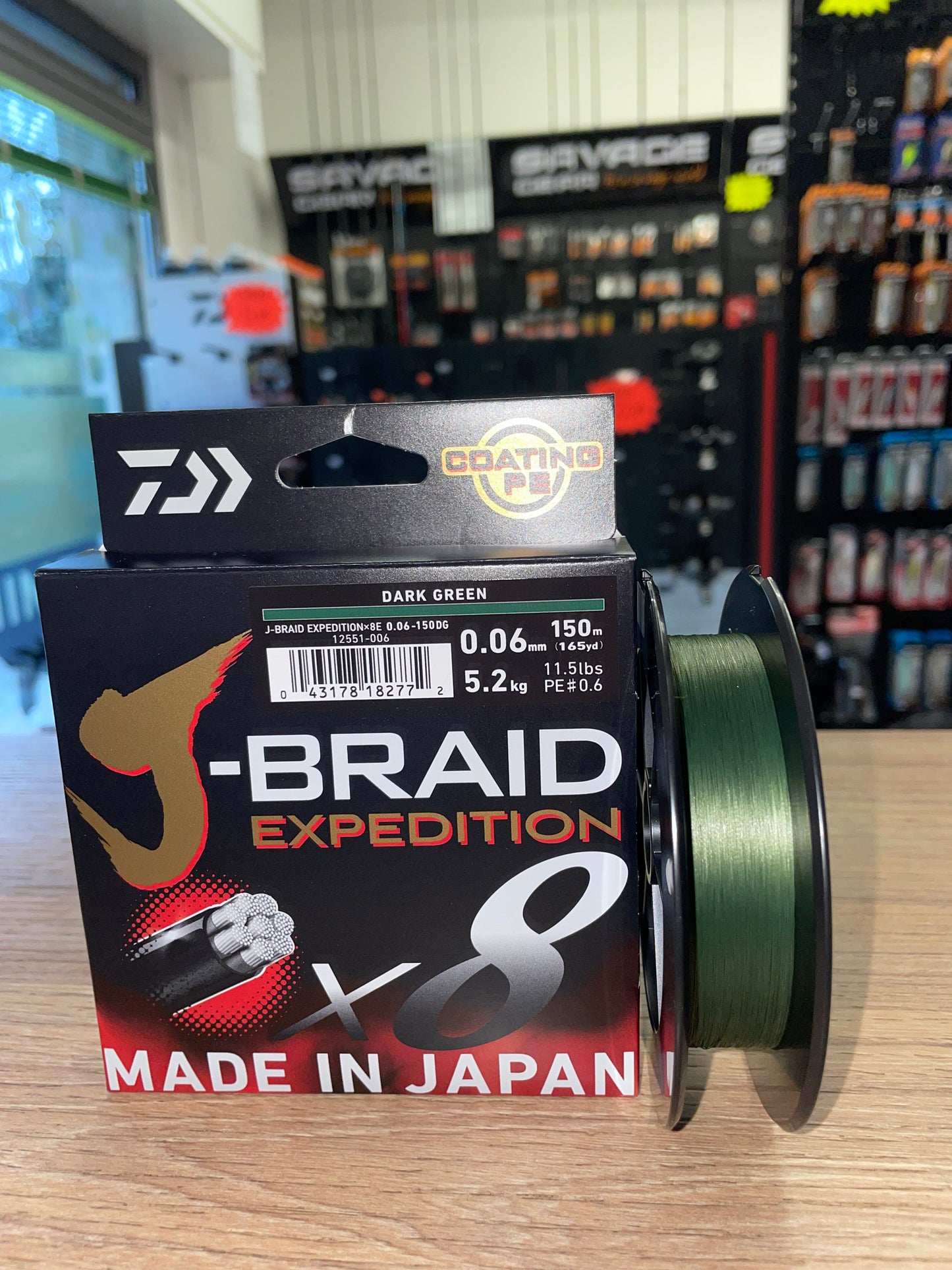 Daiwa J-Braid Expedition X8 150Mt Dark Green