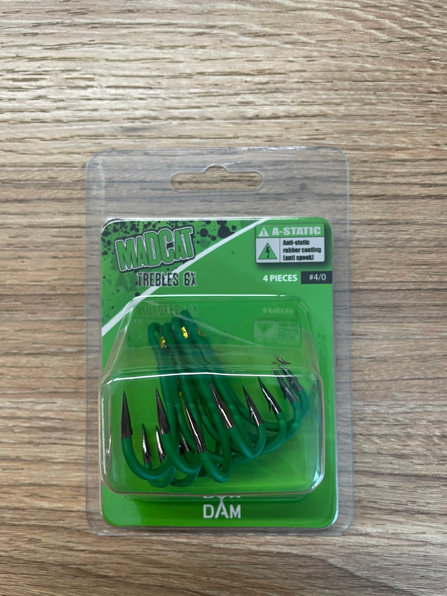 Madcat A-Static Trebles 6X Hook