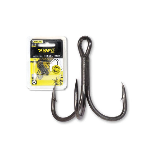 Black Cat Curved Point Treble Hook