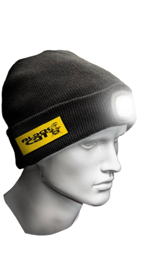 Black Cat Led Lancer Beanie