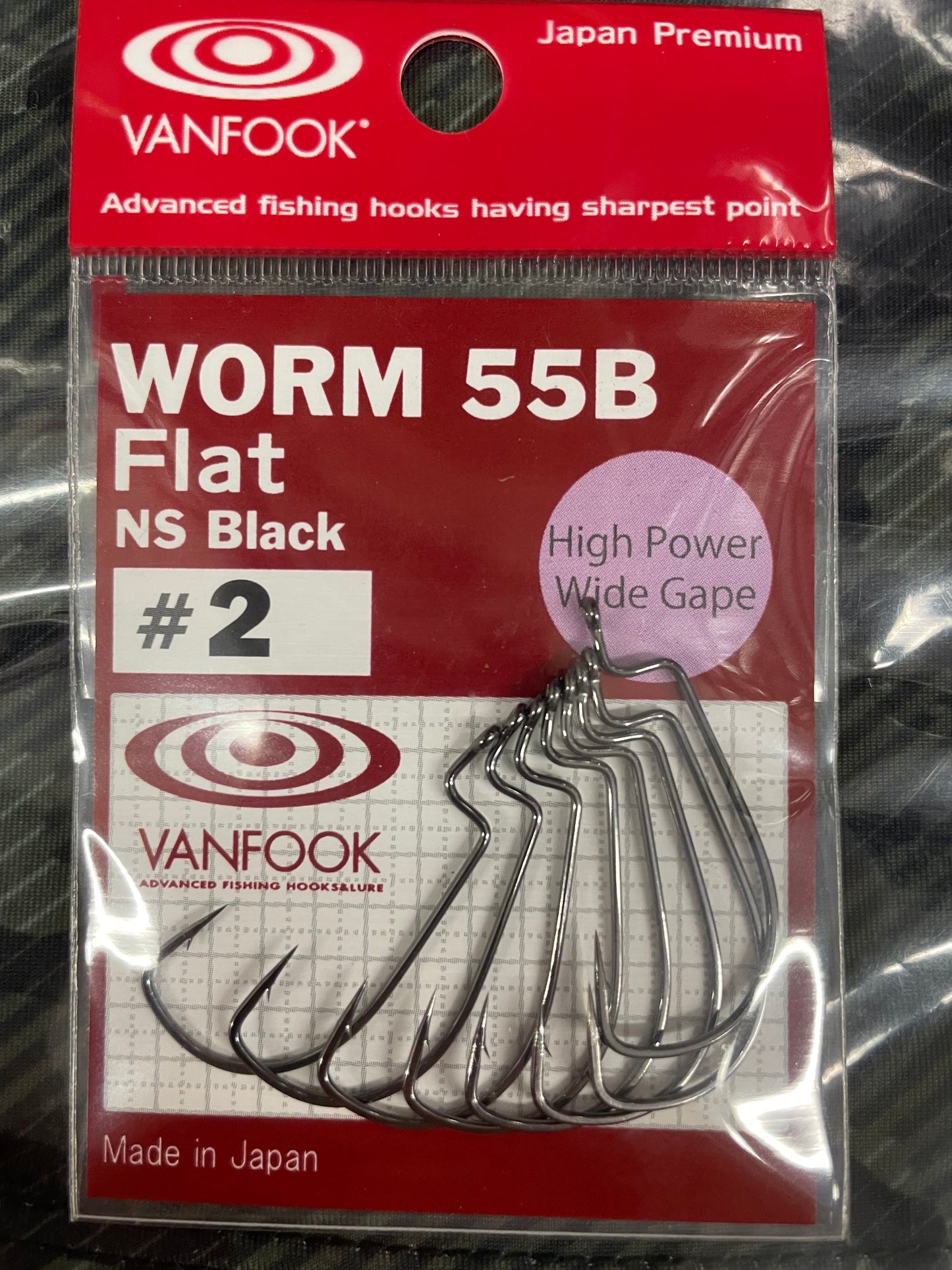 Vanfook Worm 55B Flat Hook