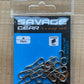 Savage Gear Custom Salt Splitring Snaps Moschettoni Rapidi