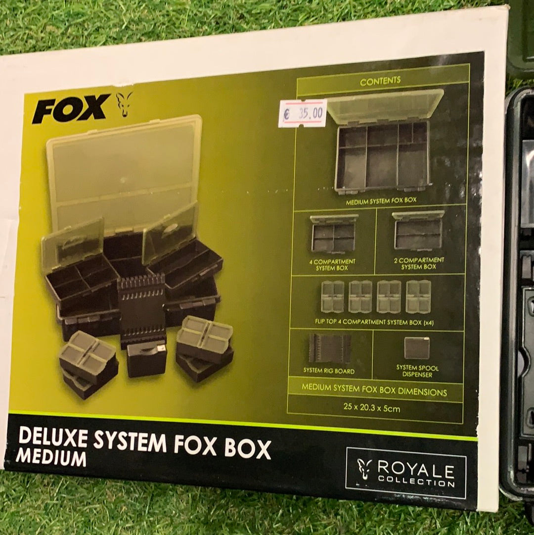 Fox Deluxe System Box Medium – Pesca Evolution